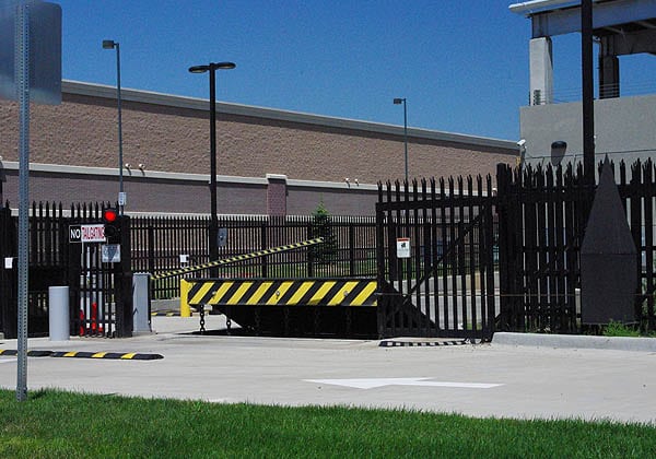 Anti Ram Barrier with Traffic Control Barrier and Slide Gates