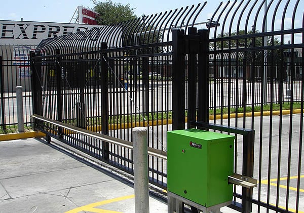 Ornamental Iron Cantilever Gate with HySecurity Operator