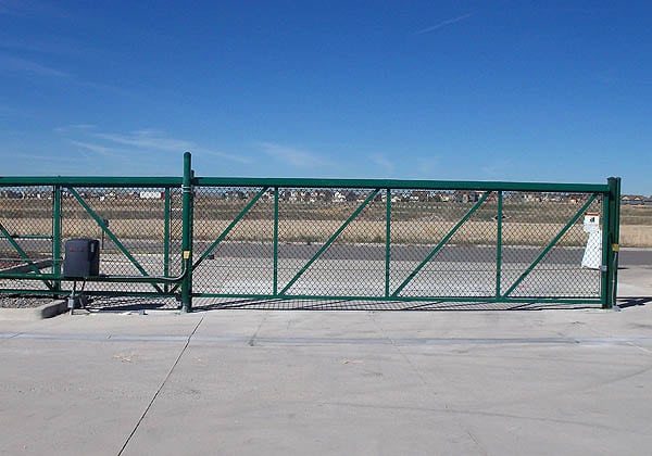Slide Gate at a Storage Facility
