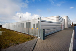 security gate industrial cantilever gate secured
