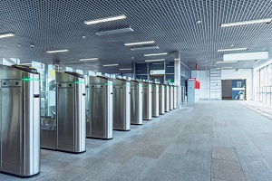 Turnstiles access controls high traffic security