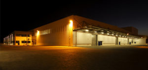 automated electric gates warehouse at night security measures installed