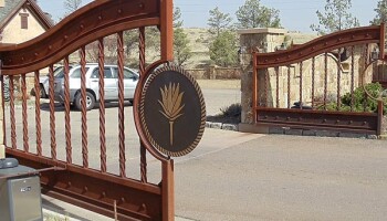 Dual Swing Gates for Gated Community